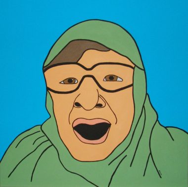 Acrylique sur toile (80x80) 2011 D'après une photo d'Antoine d'Agata.