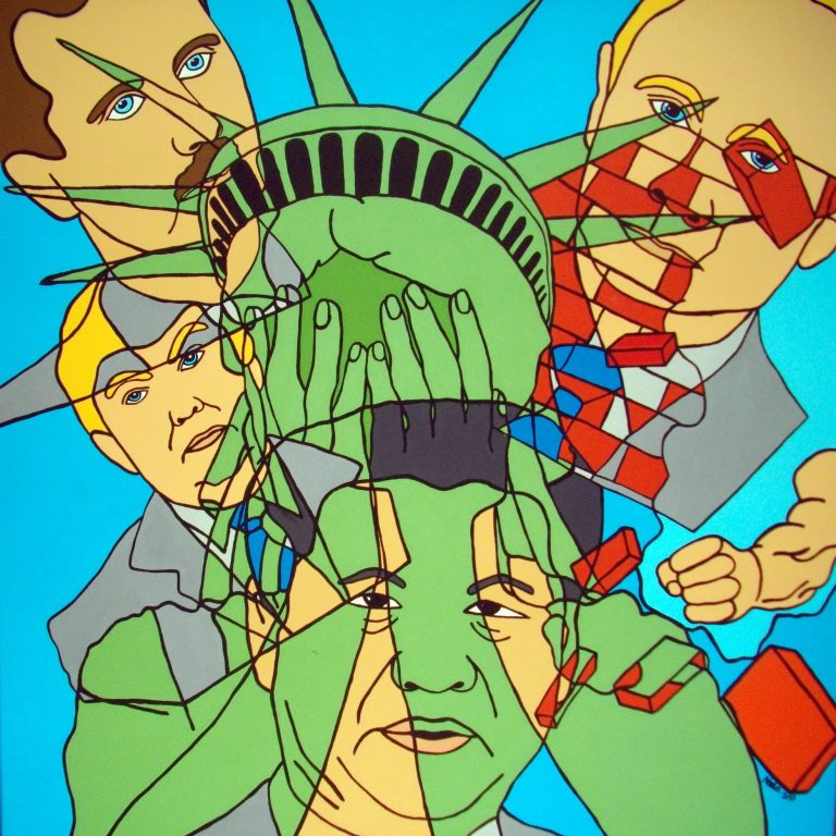 Acrylique sur toile 80x80